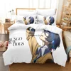 Anime : Bungo Stray Dogs Bedding Set Cartoon Duvet Cover And Pillowcases Queen Full Size Kids Gift Decor Home Bedclothes 3