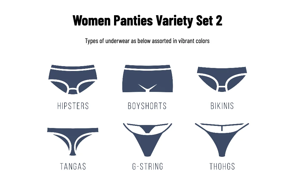 DIRCHO Women Underwear Variety Panties Pack Lot 6 Lacy Thongs G-strings  Cotton Briefs Hipsters Bikinis Undies Assorted - AliExpress