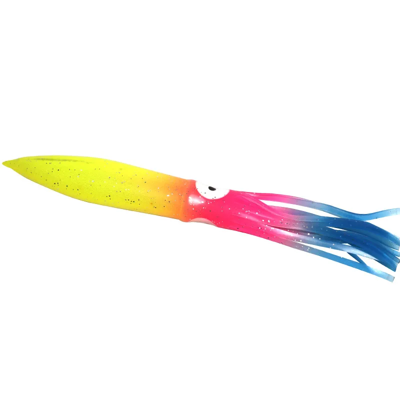 Bassland 1PC Octopus Soft Colourful Fishing Lure 180mm 14g Squid Bait Freshwater Saltwater Octopus Artificial Swimbait