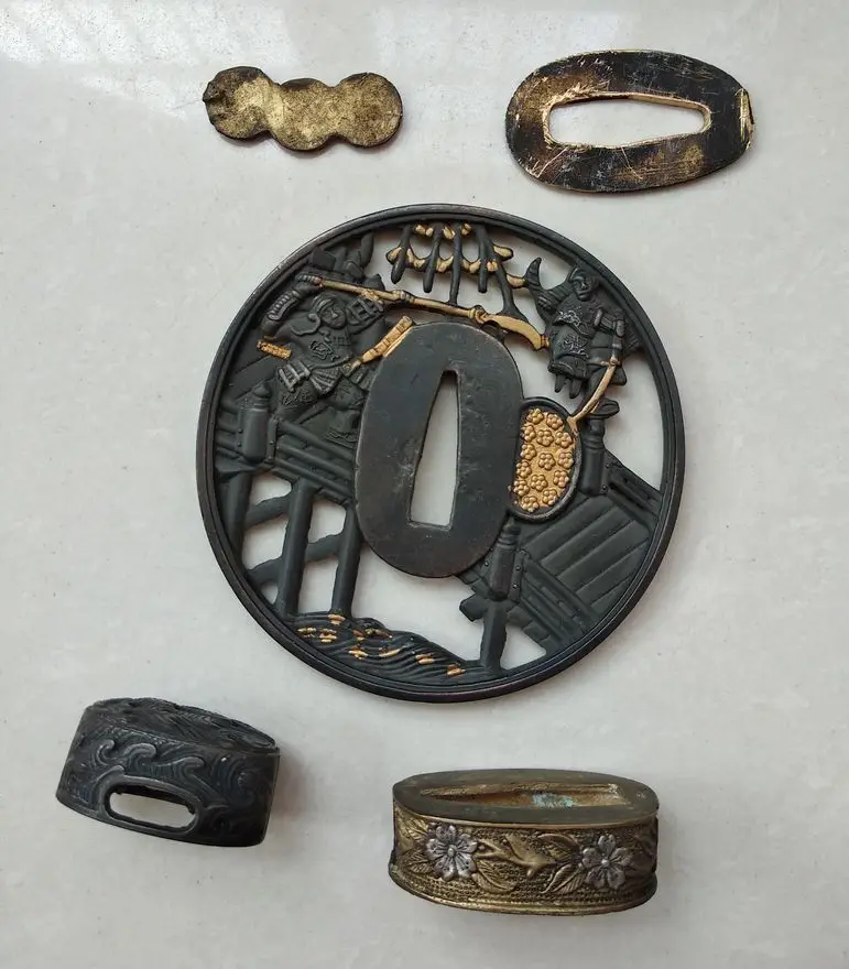 Кованая арматура аксессуар кирсайт Tsuba Набор для меча катана broadsword Saber