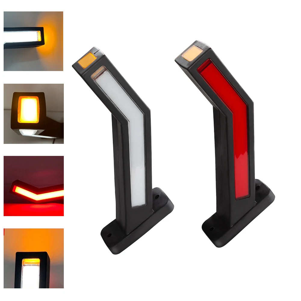 Truck Side Marker Lighting Trailer Van LED Lights Universal 12V 24V LED Neon Stalk Lamp Waterproof Outline Marker Light 2PCS Led Marker Lights