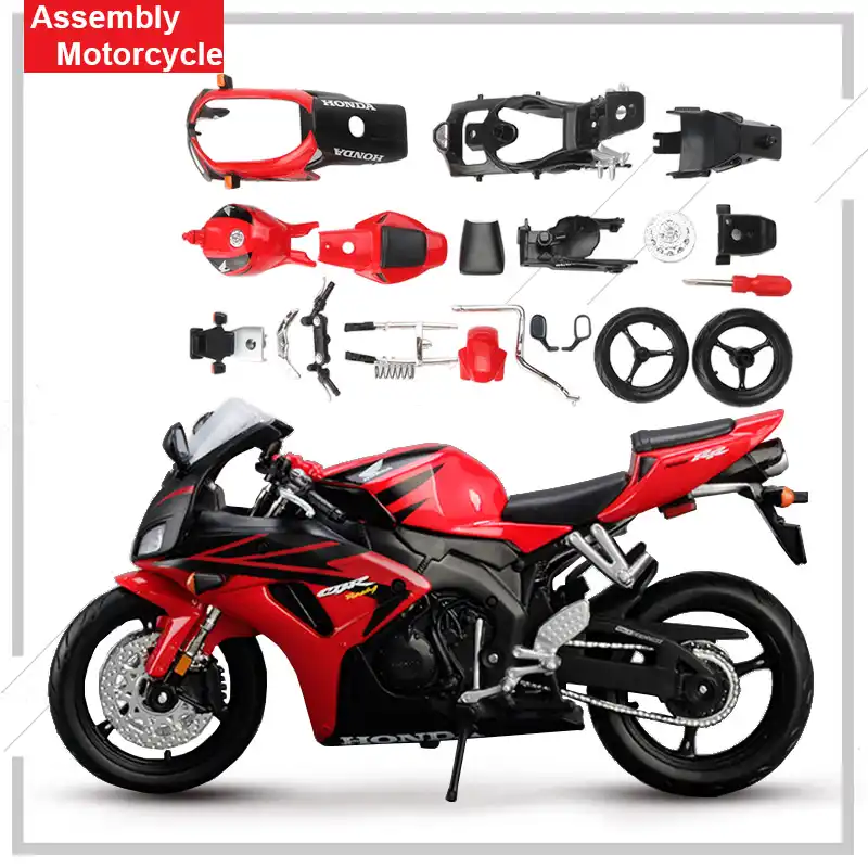 Maisto 1:12 合金モーター自転車モデルパズルのおもちゃ組立バイクcbr