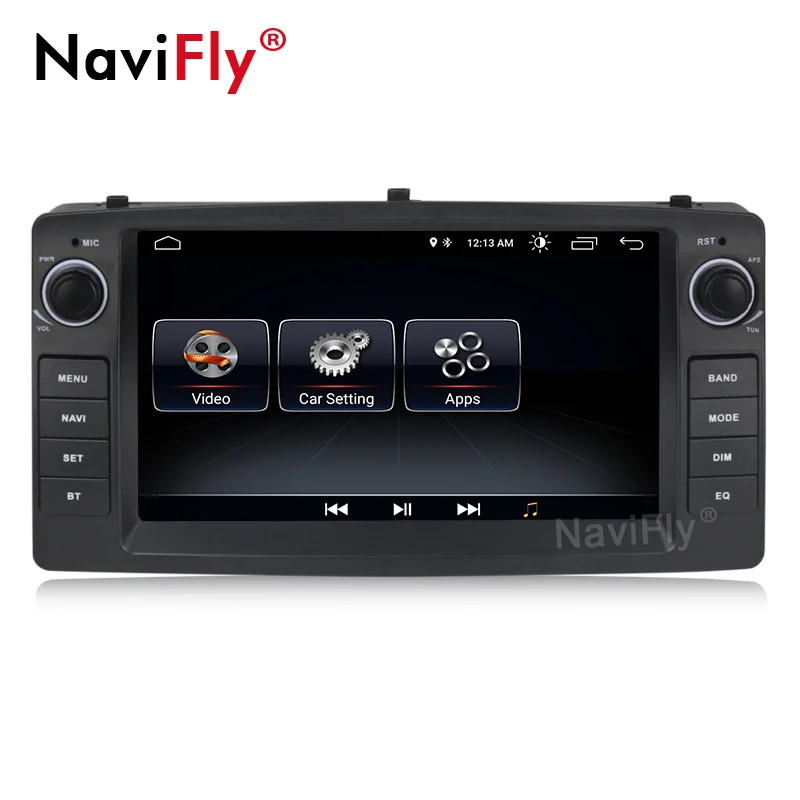 Cheap Navifly Android 8.1 Car DVD Player For Toyota Corolla E120 BYD F3 Stereo Multimedia GPS Navigation Wifi Tape Recorder Quad Core 2