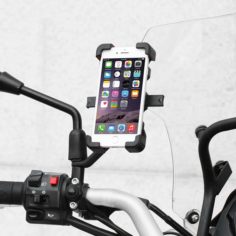 MOTOWOLF Universal Bike Motorcycle Cell Phone Holder Stand for Indian Kawasaki Yamaha Suzuki Honda DUCATI Harley Triumph BMW KTM |