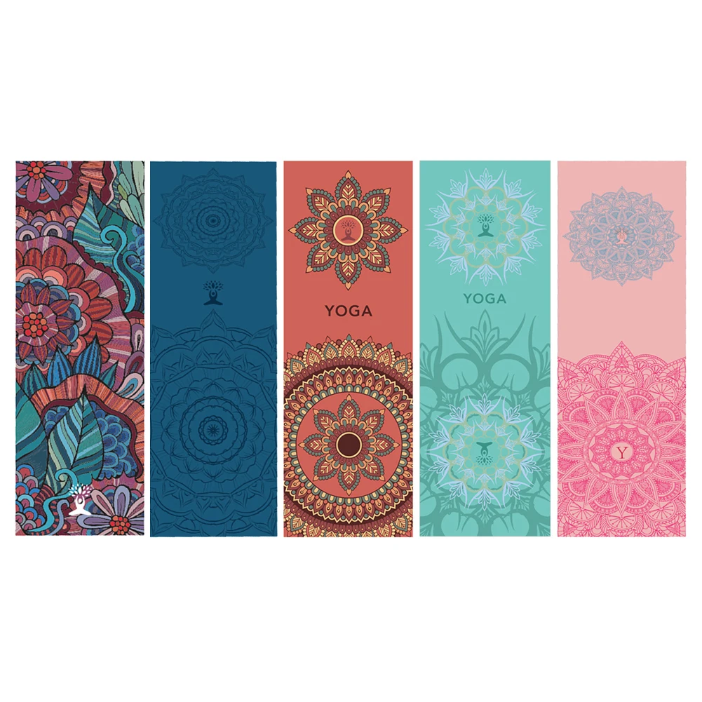 Pilates Quick Dry Printed Yoga Towel Mat Travel Sport Gym Blankets DS 