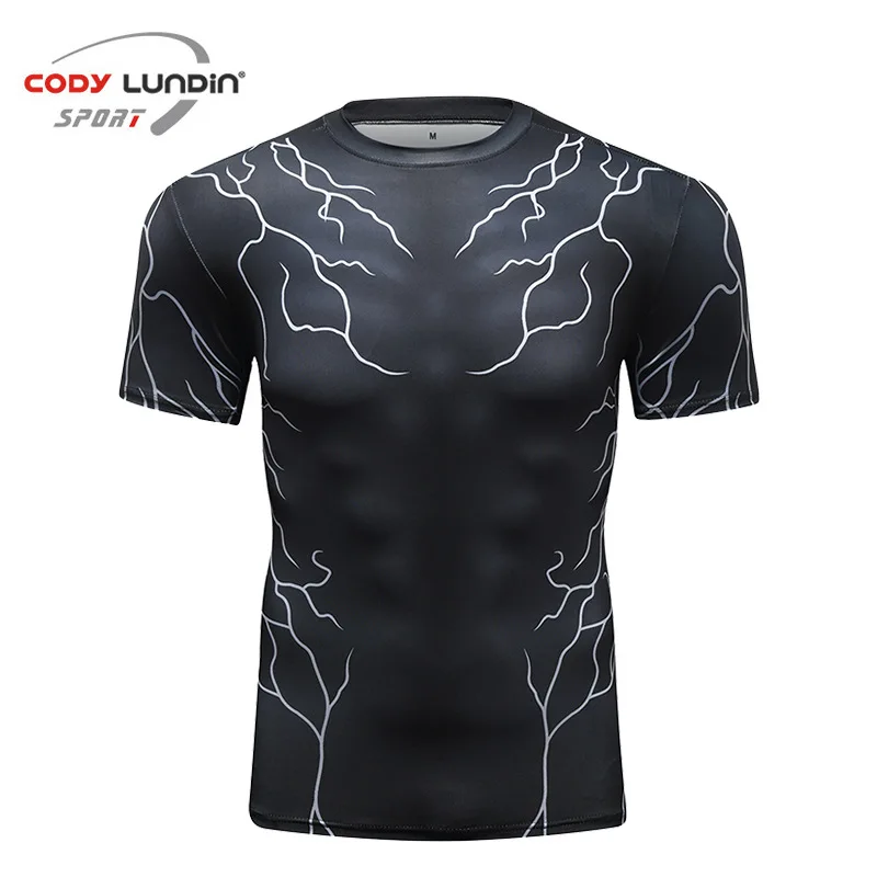 Компрессионные для ММА футболки мужские 3D печатные Рашгард Jiu Jusit футболки с коротким рукавом Bjj бокс Thai топы для мужчин MMA одежда