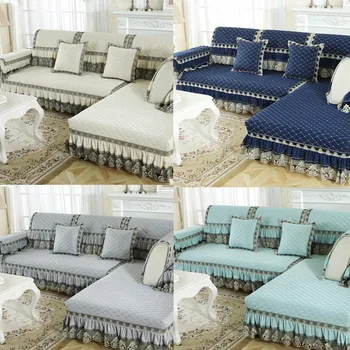 

High grade Four seasons universal linen slip couch cover back cushion armrest cat pillow Non-slip sofa covers furniture covers