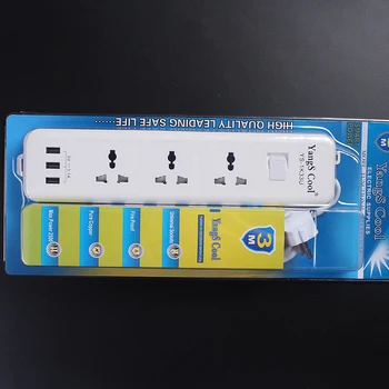 

USB extension lead power strip, 3multi plug charger,3 way socket,Board Strips Outlet socket,Universal plug power strip