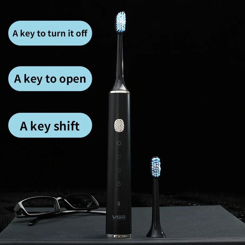 VGR V-809 Sonic Electric Toothbrush USB Charging Smart Timing Toothbrush Waterproof Massage Whitening Into Toothbrush People VGR V-809 Sonic Electric Toothbrush USB Charging Smart Timing Toothbrush Waterproof Massage Whitening Into Toothbrush People