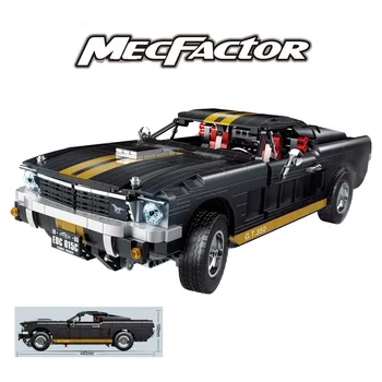 

Technic Model Ford Mustang Building Blocks Racing Speed Car Ideas Creator Expert Easter Christmas Gift Bricks 1817Pcs Moc