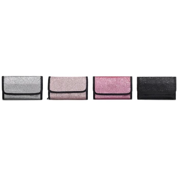 

Black Fashion Women Makeup Bags Waterproof Folding Travel Wash Bag Toiletries Organizer Cosmetic Bag Female Cosmetic Cases