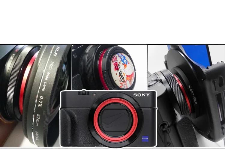 Металлический алюминиевый адаптер кольцо объектива подходит для sony RX100 II III IV M1 M2 M3 M4 RX100V RX100M5