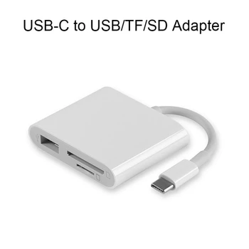 

Universal 3 in 1 Type-C to USB3.0/SD/TF Card Reader USB Adapter Support OTG For Phone Laptop PC Tablet For iPad Pro