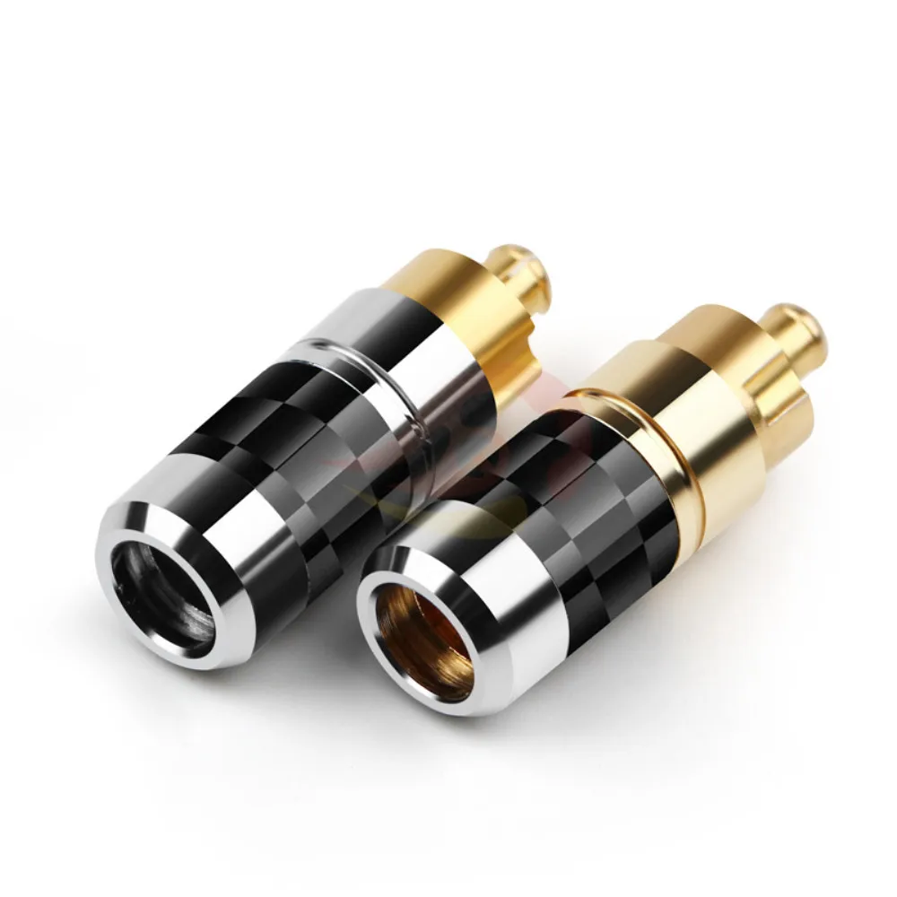 DIY Earphone Pins MMCX Audio Jack Gold Plated Adapter For DK 3001 UE900 SE535 SE215 W10 HIFI Headphone Plug Wire Connector