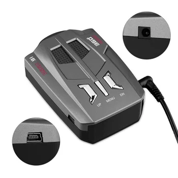 

V9 Car Flow Speed Radar Detector LCD Display Voice Alert Warning Anti-Police Car Speed Alarm System Radar Detector