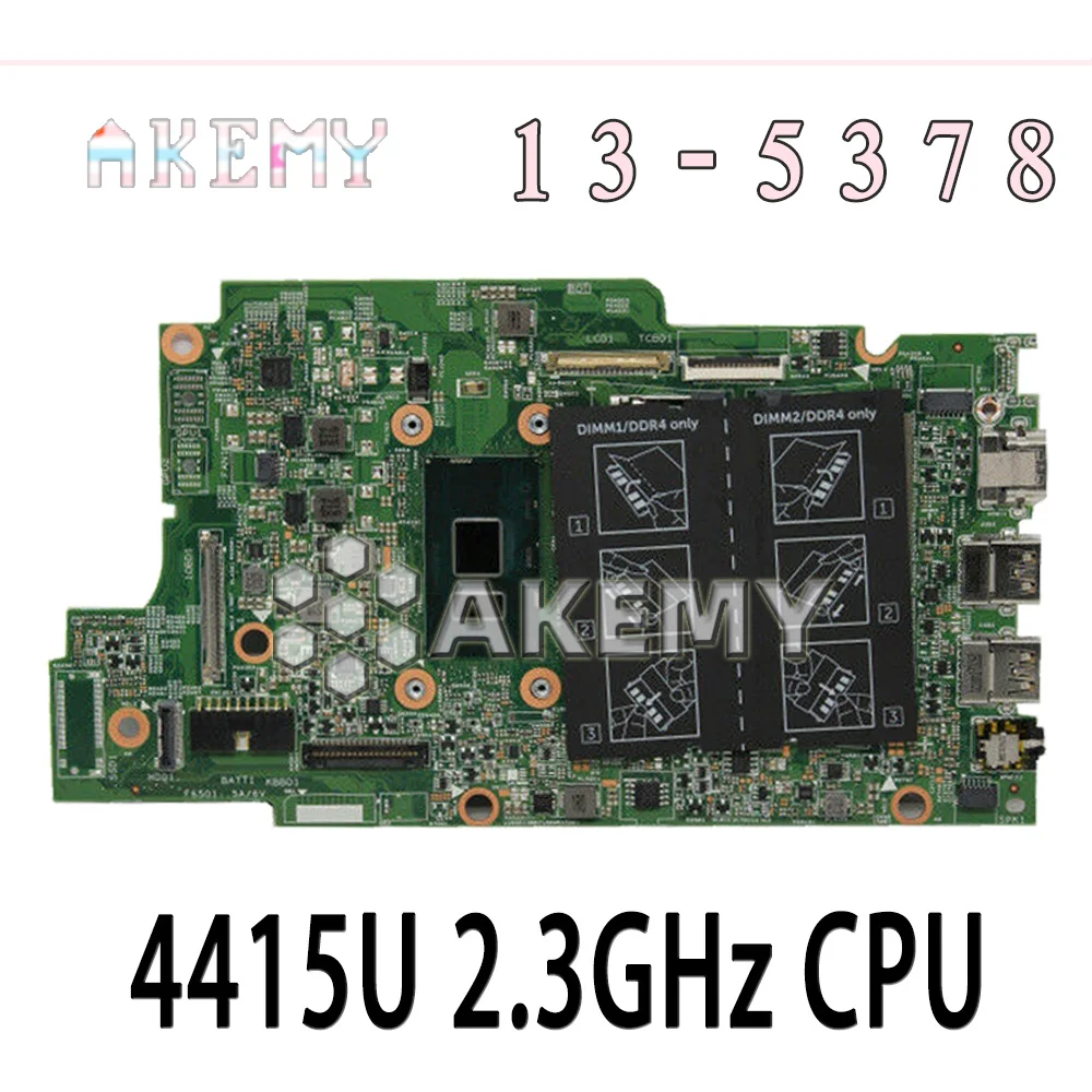 For DELL Inspiron 13 5378 Laptop Motherboard with Pentium 4415U 2.3GHz CPU N7K0H 0N7K0H CN-0N7K0H Full Tested | Компьютеры и офис
