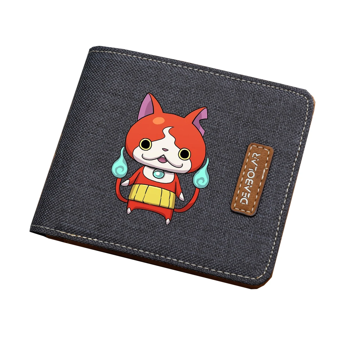 Gioco Caldo Yo-Kai Orologio Portafoglio Uomo Donna Stampa Corta Portafoglio Bifold Porta Monete Per Bambini Portafoglio Per Studenti In Tela Per Adole