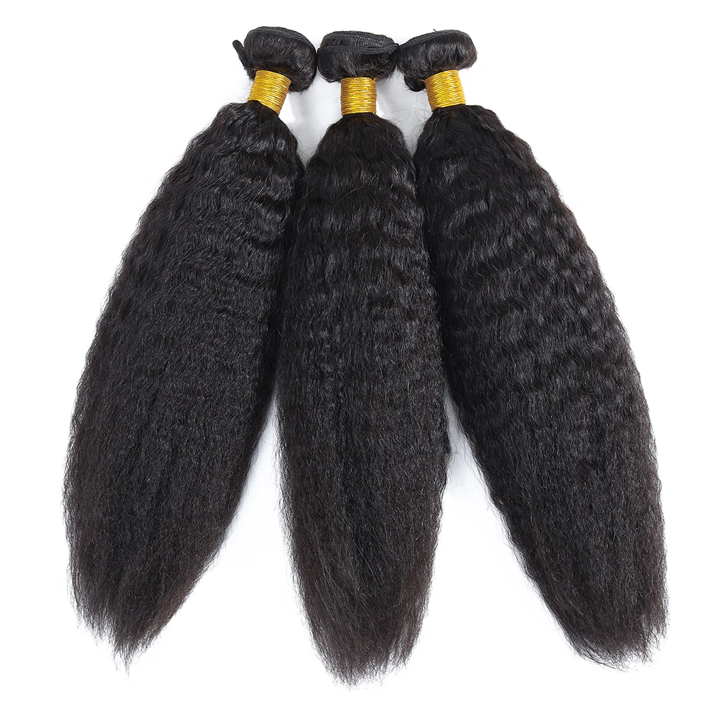 Admutty курчавые прямые 100% человеческие волосы 3/4 пучки перуанские волосы переплетения пучки не Реми волосы для наращивания натуральный цвет