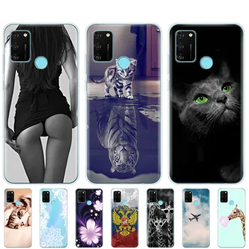 

For HONOR 9A Case 6.3" Soft Tpu silicon Phone Cover for Huawei Honor 9A 9 A MOA-LX9N Protective Coque Funda Shell cute