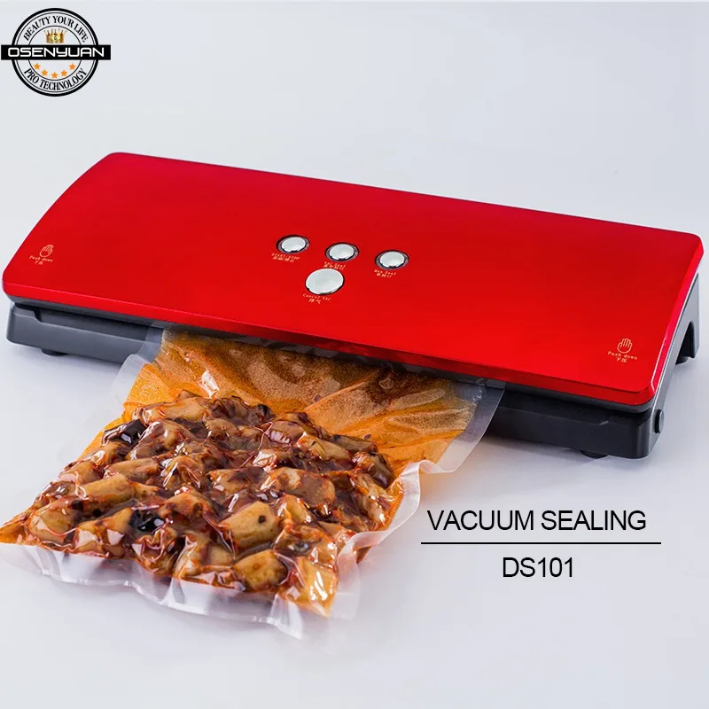 

110-220V Vacuum Sealing Machine Home Best Vacuum Sealer Fresh Packaging Machine Food Saver Vacuum Packer Include 10Pcs Bags Free