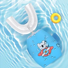 

New Electric Toothbrush for Kids Silicon Automatic Ultrasonic Teeth Tooth Brush Cartoon Pattern