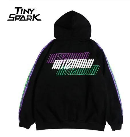 Мужская толстовка Wang Xindie в стиле хип-хоп с капюшоном, повседневный черный пуловер с капюшоном, хлопок, осень