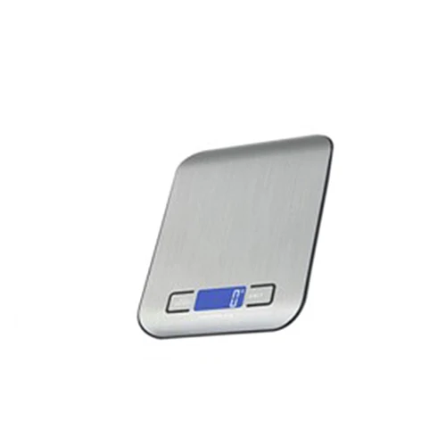 11 фунтов/5000 г электронные кухонные весы цифровые весы для еды весы из нержавеющей стали ЖК-дисплей высокоточные измерительные инструменты - Цвет: Silver