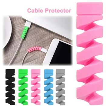 2-10Pcs Cable Protector For iPhone Charger Protection USB charging cable Cord Protector cable management USB cable organizer orico pb3218 cable cord organizer box for surge protection