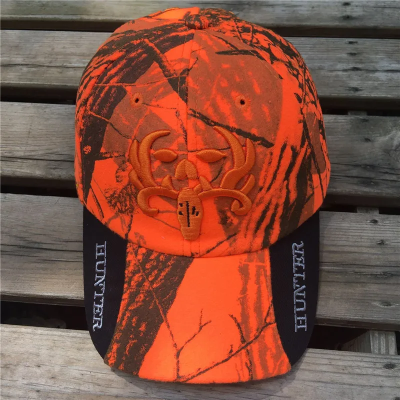 Новая охотничья оранжевая камуфляжная кепка Realtree с оленем регулируемая
