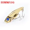 1Pcs 3D Metal Cicada Vib Fishing Lures 50mm 11g Vibrations Spoon Lure Hard Bait Bass Isca Crankbait Wobbler Spinner ► Photo 3/6