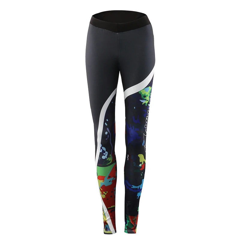 Digital Print Модные эластичные леггинсы с цифровой печатью для бега, фитнеса, Gymwear, обтягивающие брюки-карандаш, женские эластичные брюки с высокой талией - Цвет: Digital Print