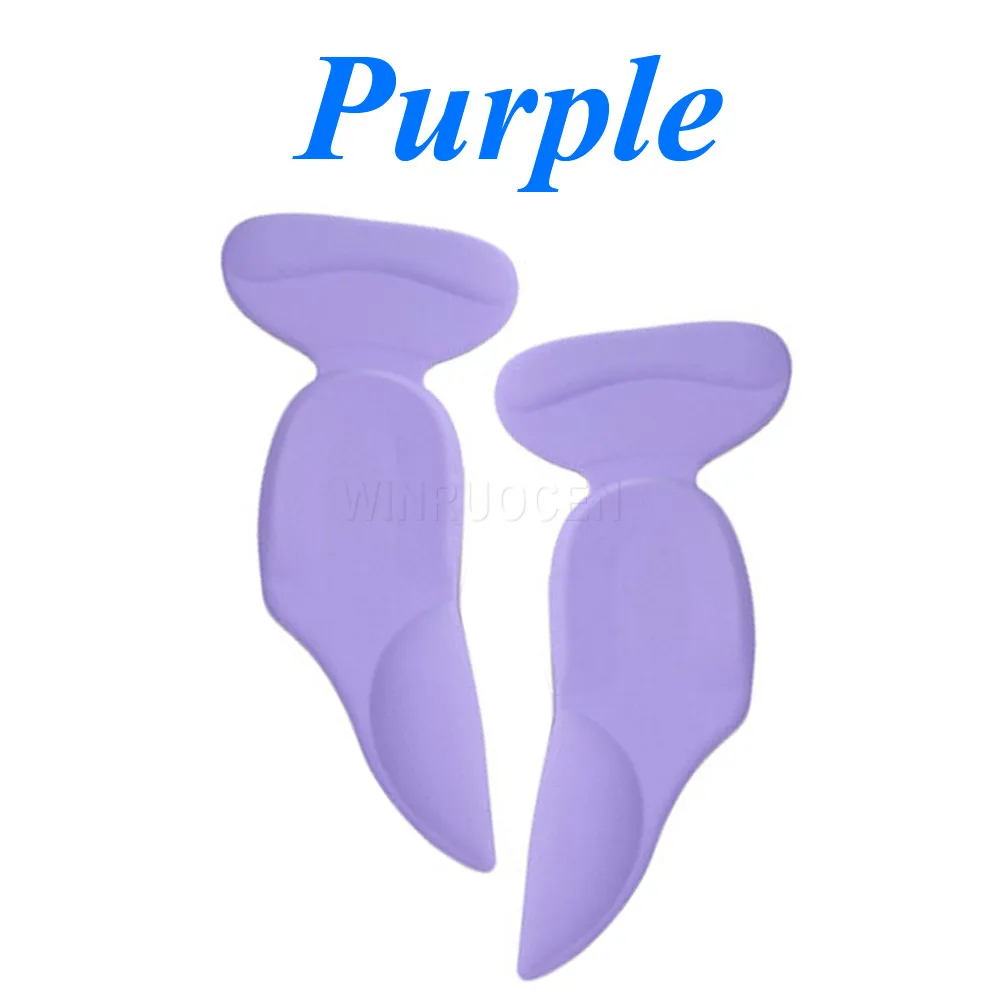 Purple Силиконовые гелевые стельки, накладки на пятку, поддержка свода стопы для женщин, обувь на высоком каблуке, самоклеящиеся подушечки для ног, Прямая поставка, вставки - Цвет: Purple
