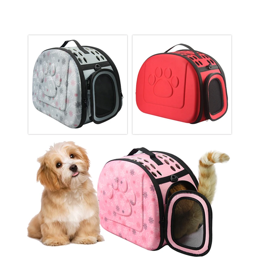 Pet Dog Travel Bag Portable Cats Handbag Foldable Breathable Carrying Bags For Dogs Carrying Mesh Shoulder Pet Bags Supplies