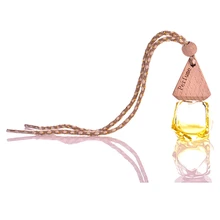 Освежитель воздуха в виде флакона розы для автомобиля, распылитель, висящий пустой стеклянный многоразовый флакон для авто, подвесной запах