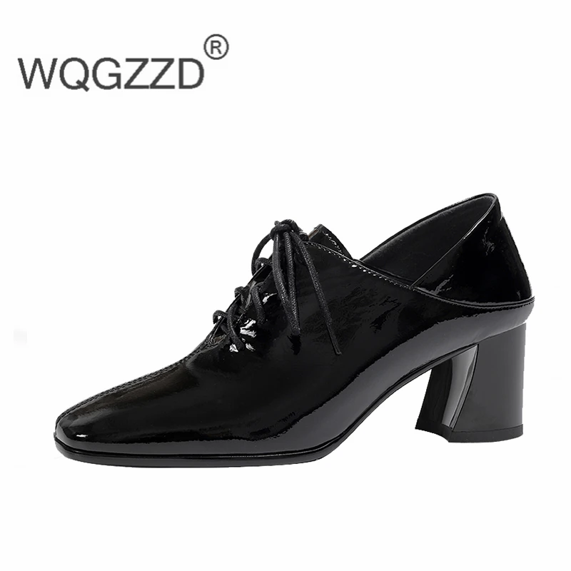 

2020 Luxury Brand High Heel Women Shoes Spring Autumn Pointed Toe 6 cm Genuine Leather Women Pumps size 42