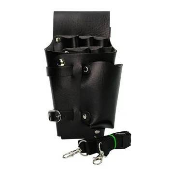 

Waist Pack Bottle Hairpin Case Pouch Salon Scissors Tool Bag Portable Comb Hairdressing Storage PU Leather Belt Professional