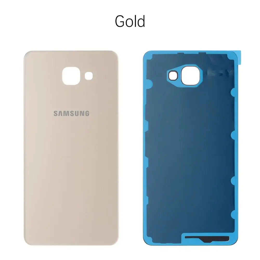 Задняя крышка батарейного отсека для samsung Galaxy A9 A910 задняя крышка батарейного отсека Запасные части - Цвет: Gold