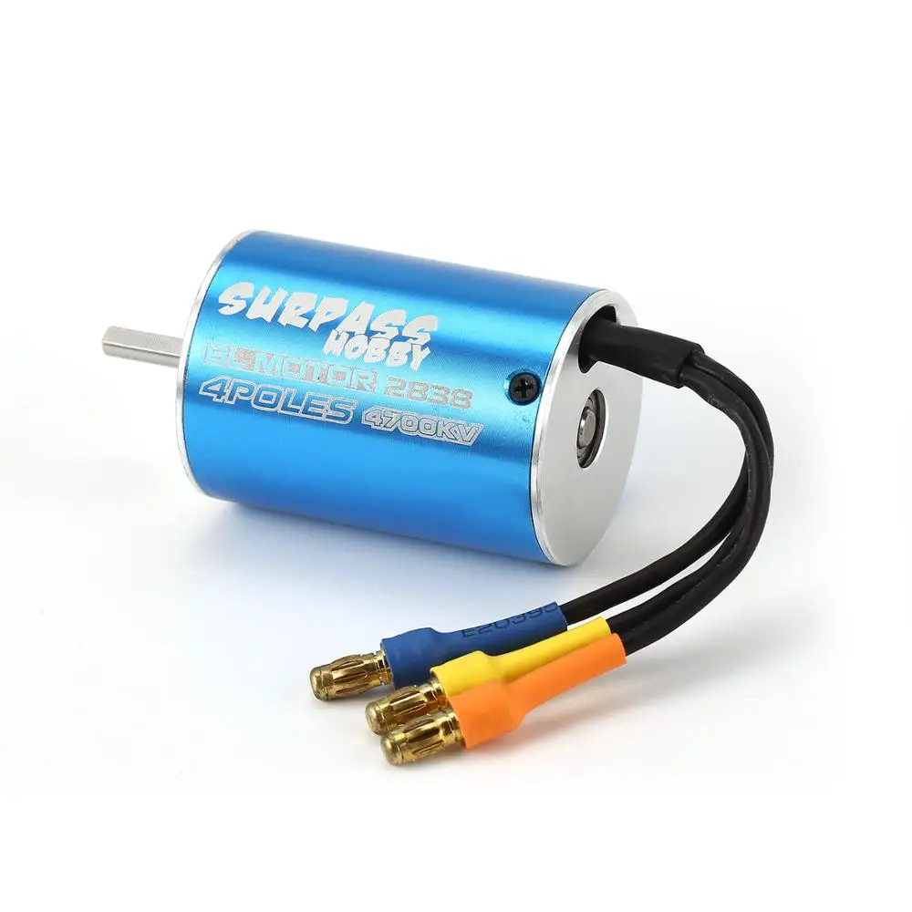 

2838 3600KV 4500KV 4P Sensorless Brushless Motor & 35A Brushless ESC Electronic Speed Controller for 1/14 1/16 1/18 RC Car