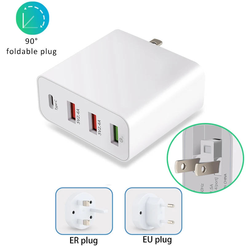 Зарядное устройство для путешествий Автомобильный usb телефон быстрая зарядка 4 0