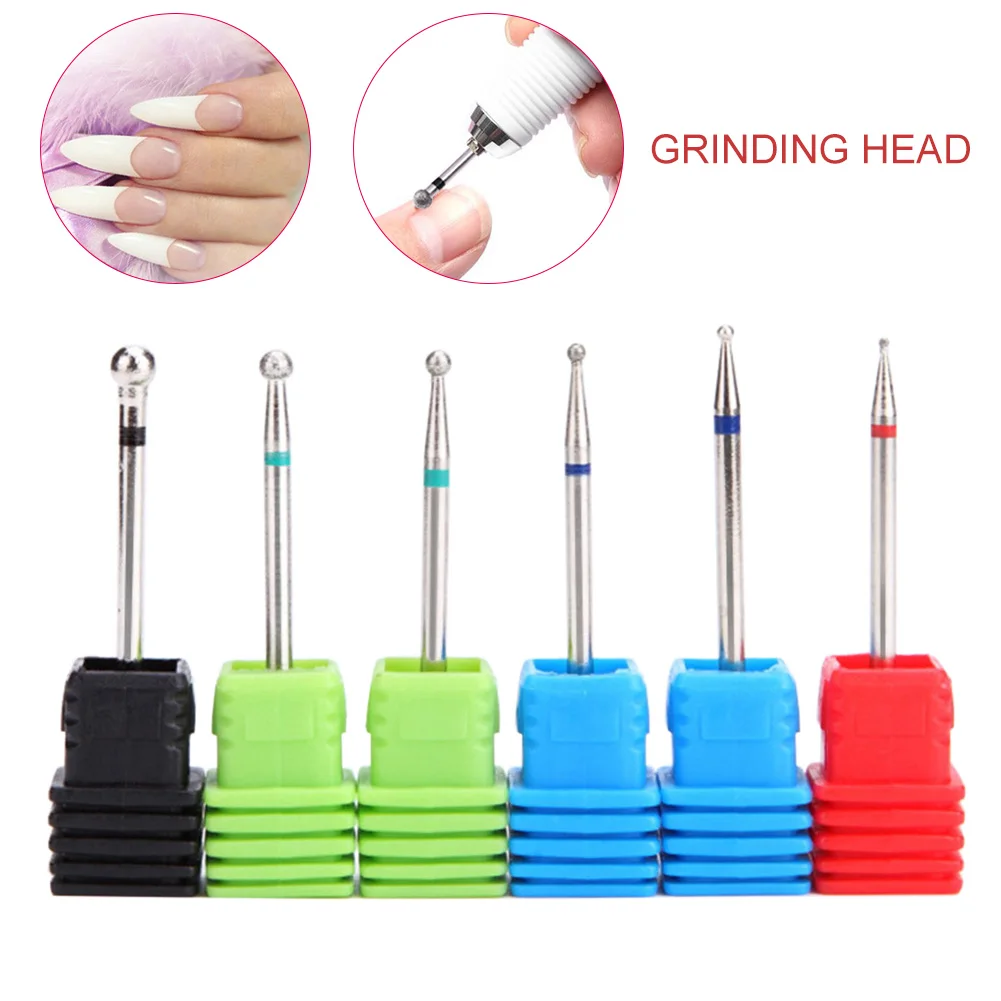 

Nail Art Drill Bits Rotary Dremel Burr Ball Head File Bits for Electric Manicure Machine Accessories Milling Cutter For Manicure