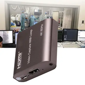 

4K 60HZ TV Loop Out HDMI Capture Card Audio Video Recording Live Streaming Plate 2.0 Game Grabber For PS4 Camera USB 3.0 10 Z2W9