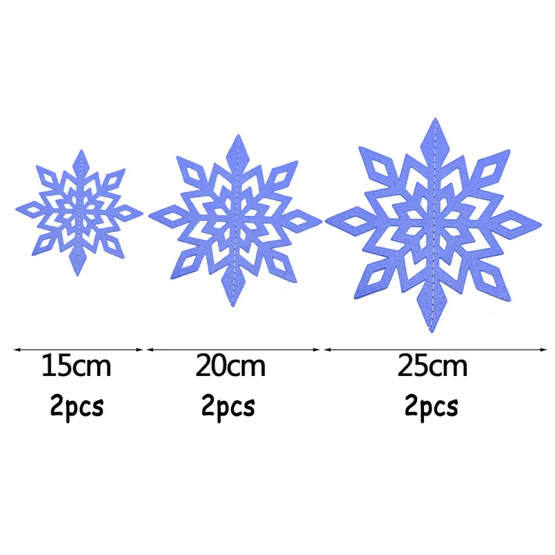 6 шт 3M отличный подарок на Рождество Снежинка гирлянда на Рождественское дерево орнамент "сделай сам" Рождество для домашнего свадебного украшения День рождения украшения