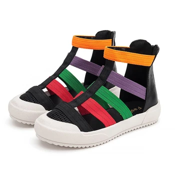 

COZULMA 2020 Girls Roman Style Sandals Children Fashion Closed-toe Princess Sandals Kids Beach Sandals for Girls Dress Shoes