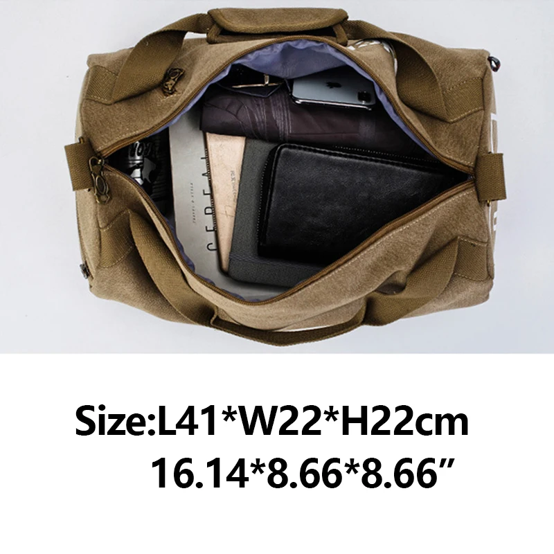 Gym Bag - Canvas Sport Bag Training Gym Bag Men Woman Fitness Bags Durable Multifunction Handbag Outdoor Sporting Tote For Male