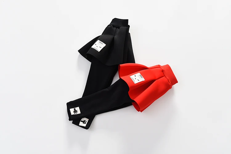 2 3 4 5 6 7 8 Years Girls Culottes Thicken Plus Velvet Skirt Leggings Fake Two Pieces Kids Pants Toddler Baby Trousers New