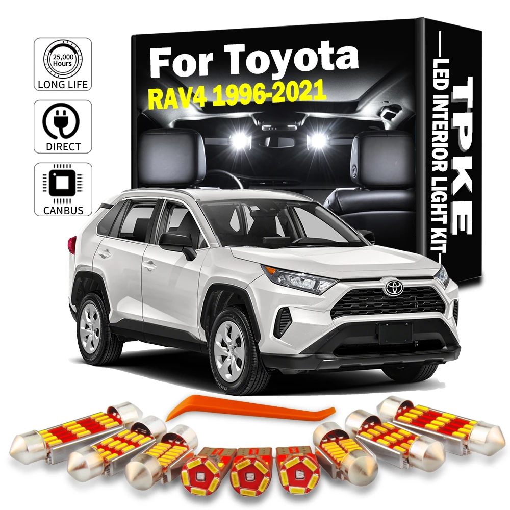 TPKE Canbus LED Interior Map Dome Light Kit For Toyota RAV4 1996 2015