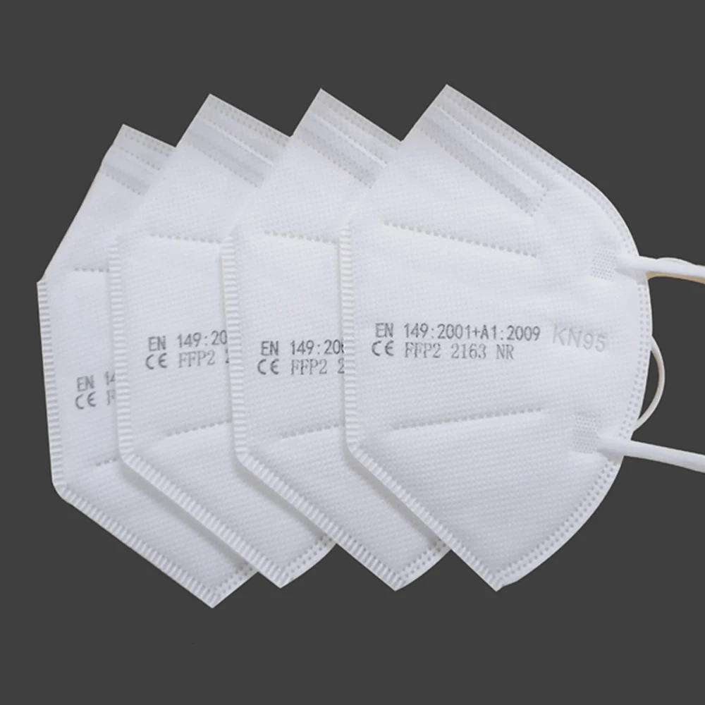 5 Layers FFP2 MASK Adult Black KN95 Fabric Mascarillas Protective Mouth Face Mask KN95 Filter Respirator FFP2MASK 5