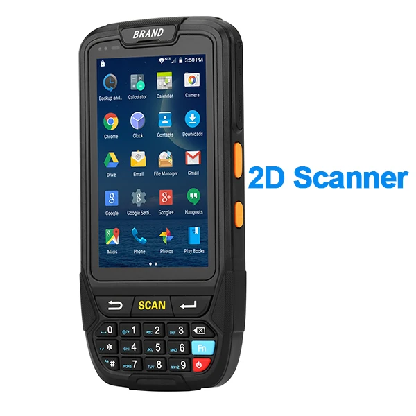 2D Scanner ISSYZONEPOS ручной КПК Android 7,0 pos-терминал 1D 2D сканер штрих-кодов Wifi сканер штрихкодов с Bluetooth Waarehouse PDA бесплатное приложение - Цвет: 2D Scanner