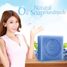 Эфирное масло черники ручной работы мыло от акне удаления черных точек отбеливание кожи глубокое очищение лица мытье волос уход за волосами ванна душ мыло