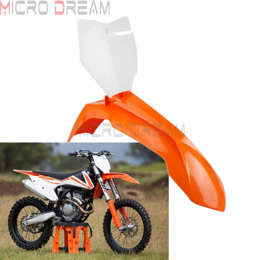 KTM 350XCF XC-F 350 2013-2014 ORANGE FRONT NUMBER BOARD PLATE ENDURO X-COUNTRY